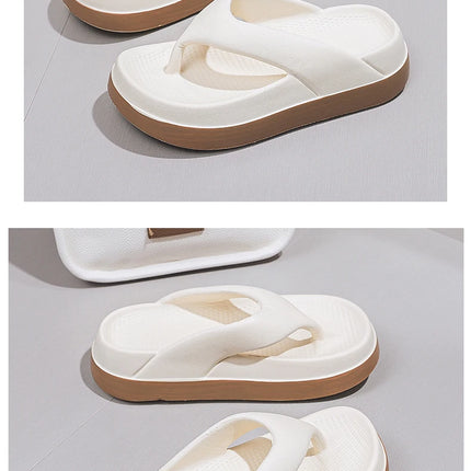 Woman flip flops Popular Design Shoes 2024 trend Casual Platform Sandals non-slip Outdoor slippers Unique features Flat sandals
