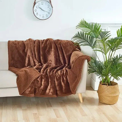 Luxury Shaggy Couple's Blanket - Winter Waterproof Thickened Warm Blanket for