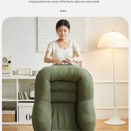 X&D Lazy Sofa Leisure Small Bedroom Living Room Balcony Single Person Reclining Or Sleeping Nest Sofa Internet Famous New Model