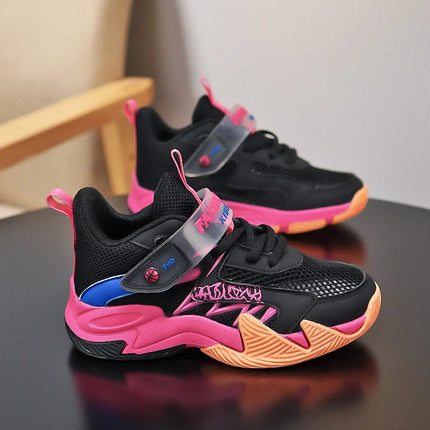 Kids Lightweight Breathable Sports Sneakers, Sizes 31-40 – Non-Slip Running Shoes for Boys & Girls