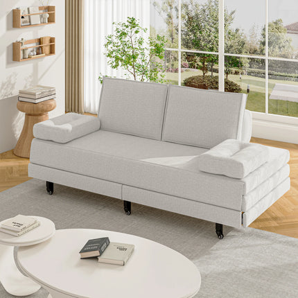 Sofa Bed, 201cm, 90x200cm Sofa Retractable Folding To 180x200