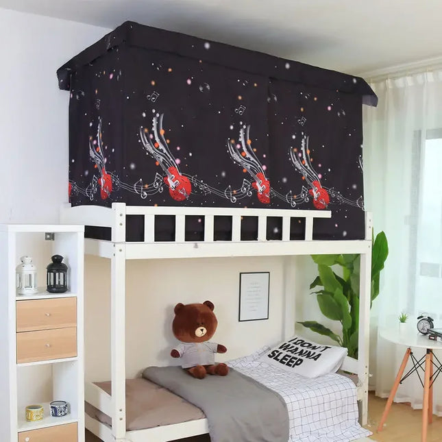 Dormitory Canopy Bed Curtains Upper Lower Bunk Blackout Mosquito Tent Student Bed Mosquito Net for Children Bedroom Home Decor