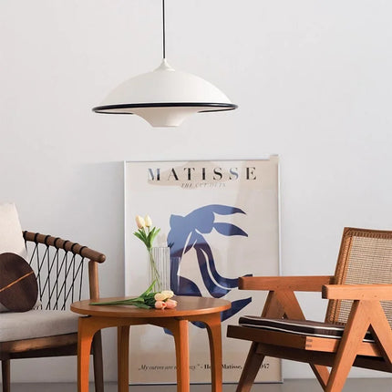 Denmark Black Side White Acrylic Pendant Lamp For Dining Room  Island Suspension Chandelier Hanging Light