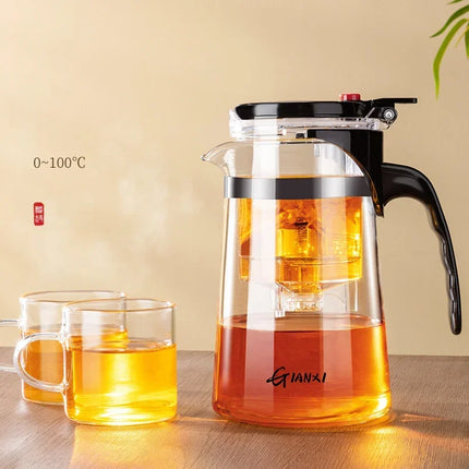 Tea Pot One-button Filtering Tea Separation Kettle Tea Coffee Maker