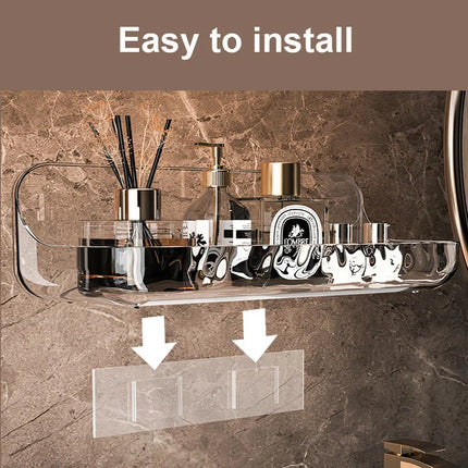 Bathroom Shelf No Drill Organizer Shower Storage Rack Washstand Cosmetics Storage