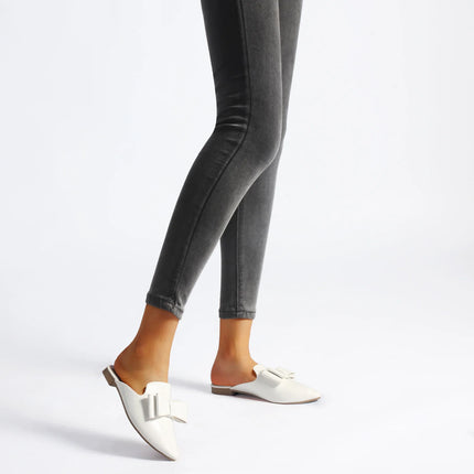 Samilor Women's Suede Leather Slip-On Mules Comfortable woman shoes slippers women mule half shoes for ladies 2025 spring trend