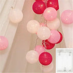 battery Pink warm / 1m 10leds