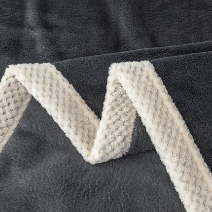 Blanket for Winters Solid Color Milk Velvet Plaid For Sofa Warm Single