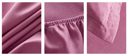 Cotton Fitted Sheet with Elastic Bands Non Slip Adjustable Mattress Covers for Single Double King Queen Bed,140/160/200cm
