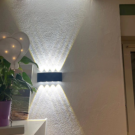 Aluminum LED Wall Lamp Waterproof IP65 Outdoor Garden Lights 8W 12W Interior Wall Light for Bedroom Living Room Stairs Lighting