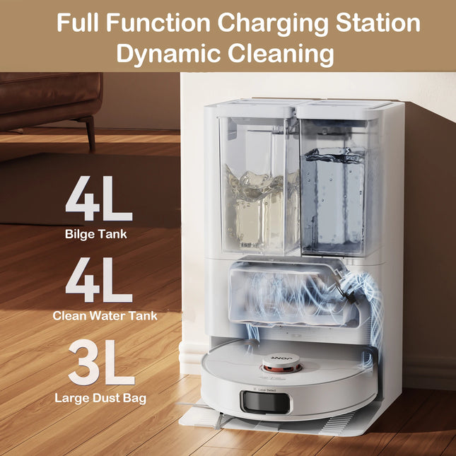 JONR Robot Vacuum P20 Pro International Edition Mopping Vacuuming Drying Wipes Automatic Cleaning Dust Collecting Drainage Water