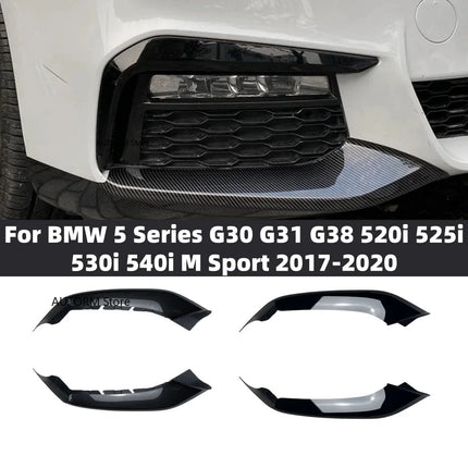 1Pair Front Bumper Lip Splitter For BMW 5 Series G30 G31 G38 520i 525i 530i 540i M Sport 2017-2020 Spoiler Diffuser Cover
