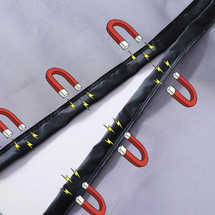 DTGJ Magnetic Door Screen,Black Side Door Magnetic Mosquito Net,Insect Proof Flight,Summer and Kitchen Indoor Invisible Net