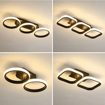 LED Ceiling Light Modern Round Square-shaped For Hallway Bedroom Checkroom Living Room Restaurant Staircase Lighting Luminaires