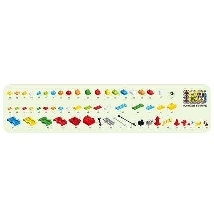 140Pcs Large Particles Duploed Cars Educational Bricks Kids Toys