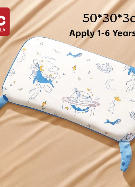 AIBEDILA Newborn Comfort Pillows almohada With Hand Grab Aid Sleep Pillows Machine Washable Silicone Staged Grow Up Baby Pillow