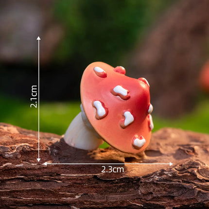 Figurines Miniatures Simulated Forest Mushroom Micro Landscape Ornaments