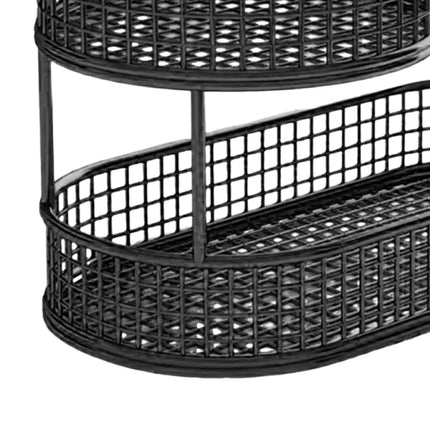 Countertop Fruit Basket Metal Wire Storage Basket, Counter Serving Tray Space Saver Serving Stand Vegetables Storage Rack