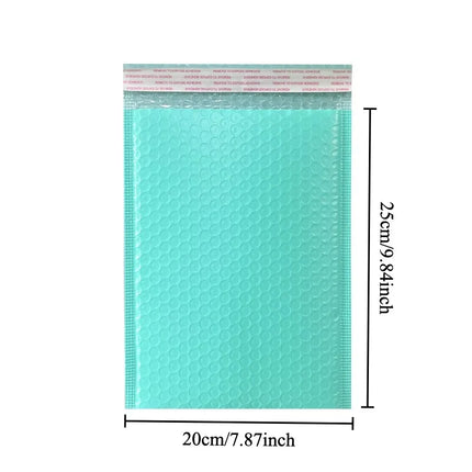 20Pcs Pink Green Blue Poly Bubble Mailers Padded Envelopes Self Seal Padded Envelopes Gift Bags Black Packaging Envelope