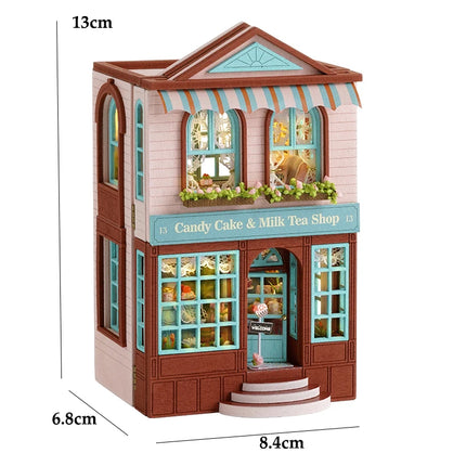 Wooden Doll Houses Mini Assembly Handmade Small House Creative Scene
