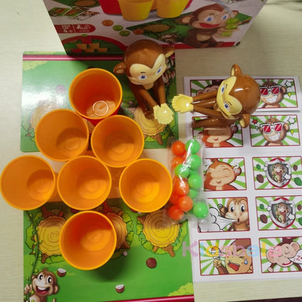 Cartoon Monkey Ball Interactive Game Party Board Game 2 Persons Competition  Shooting Set Table Toy