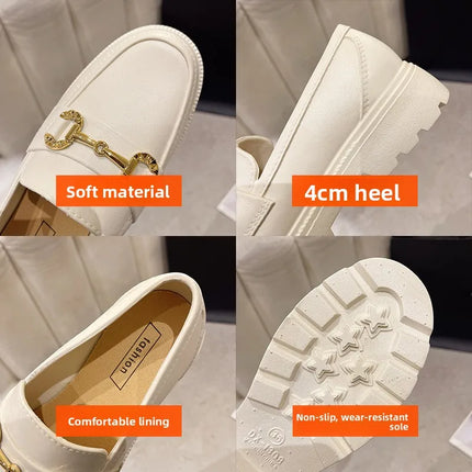 British Style Fashionable Outdoor Wear round Toe PVC Material Spring Autumn Season