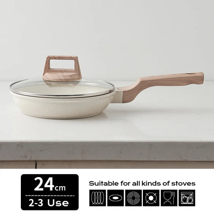 DONNOR Pro Nonstick Frying Pan Induction Compatible Skillets with Lid Heavy