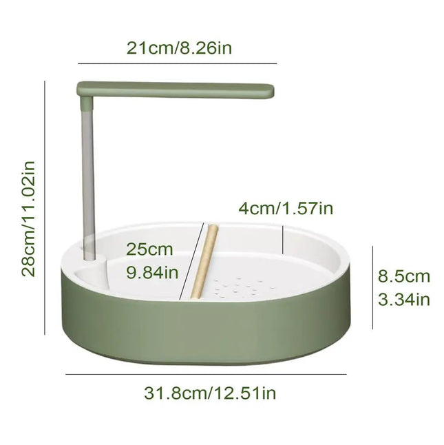 Parrot Automatic Bathtub Bird Bath Circulating Water Shower Parrot Circulation Shower Pet Bird Bathtub Bird Cleaning Bath Tub