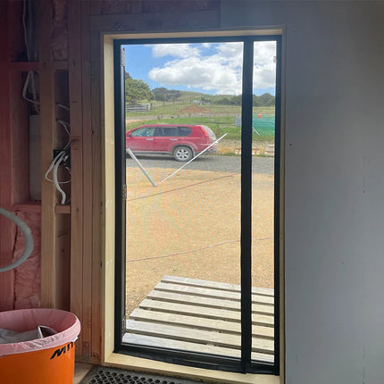 DTGJ Magnetic Door Screen,Black Side Door Magnetic Mosquito Net,Insect Proof Flight,Summer and Kitchen Indoor Invisible Net