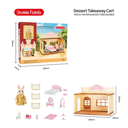 2025 New simulation furniture toys gift simulation room forest family small west
