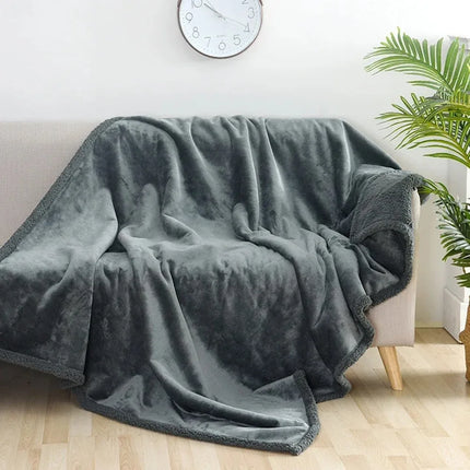 Luxury Shaggy Couple's Blanket - Winter Waterproof Thickened Warm Blanket for