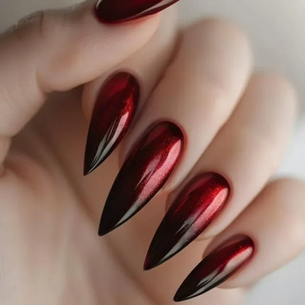 24Pcs French False Nails Almond Fake Nails