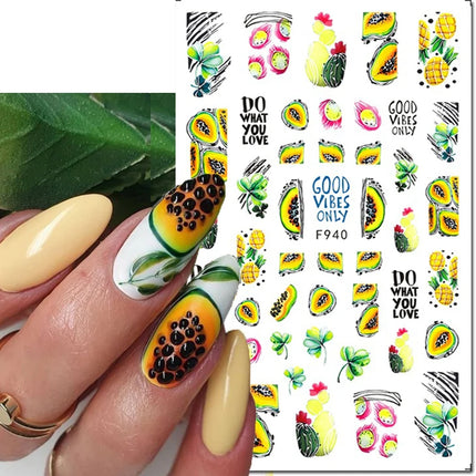 3d Nail Art Decals Elegant White RoyalBlue Roses Flowers