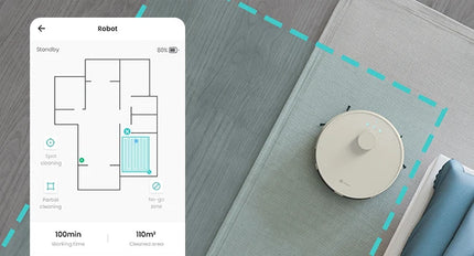 LEFANT M1 Robot Vacuum Cleaner with Mop,Lidar navigation (LDS), 4000Pa, 4000 mAh Battery, App/Alexa Control,Ideal for Hard Floor