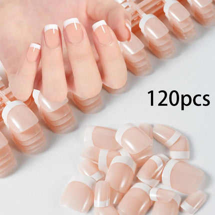 576pcs/Box Colorful Fake Nails Black Red Design