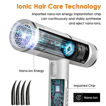 Professional Hair Dryer Infrared Negative Ionic Blow Dryer Hot Cold Wind