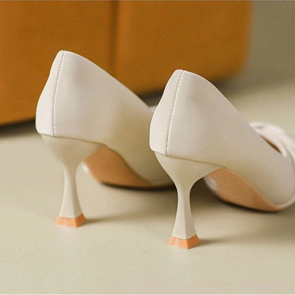 Ladies Summer Footwear with Heel Shoes for Women 2024 Green Office Medium Heels Moccasins Elegant Dress on Offer E Fashion Y2k A