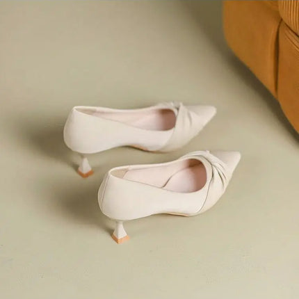 Ladies Summer Footwear with Heel Shoes for Women 2024 Green Office Medium Heels Moccasins Elegant Dress on Offer E Fashion Y2k A