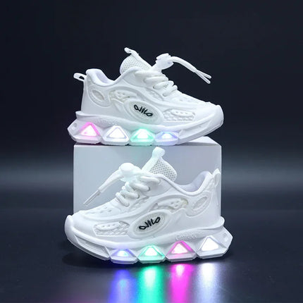 New Boys and Girls Light Up Clunky Sneaker Small and Medium-sized