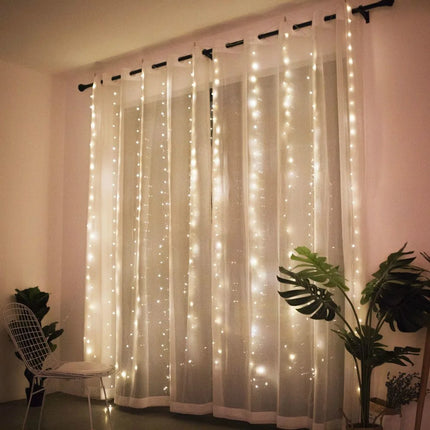 3/6M USB LED Curtain 8Modes Remote Control String Lights Holiday Wedding Fairy Garland Lights For Bedroom Living Room Decor
