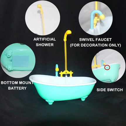 Parrot Automatic Bathtub Toy with Faucet Realistic Washing Parakeets Budgie Cockatiel Conure Parrot Bath Box Bird Supplies
