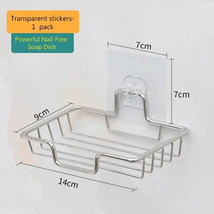 Wall Mounted Soap Rack Wall Mounted Soap Holder Stainless Steel Self Adhesive Soap Rack Wall Mounted