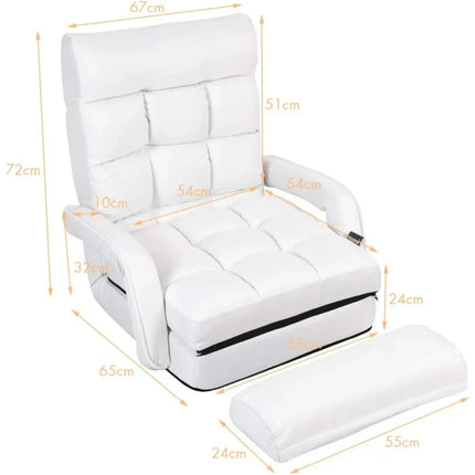 Convertible Living Room Chair with Sofa Bed with Pillows and Armrests