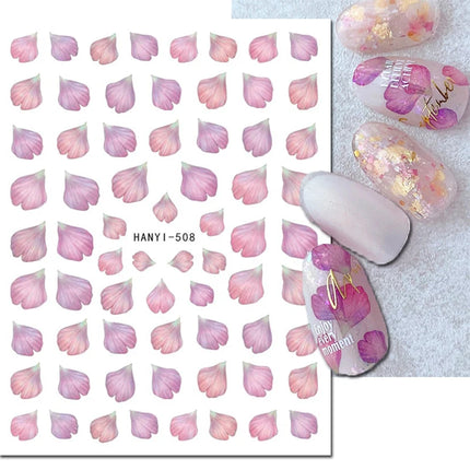 3d Nail Art Decals Elegant White RoyalBlue Roses Flowers