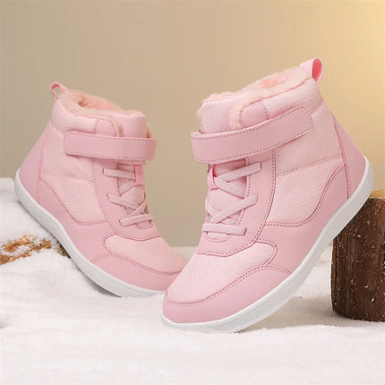 Winter Little/Big Kid Wide High Top Barefoot Shoes  for Boys/Girls
