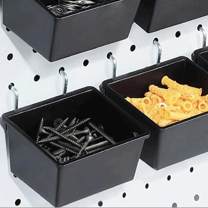 Convenient Pegboard Box Peg Board Organizer Basket for Workshop and Garage Practical Nails and Screws Storage Solution best sale