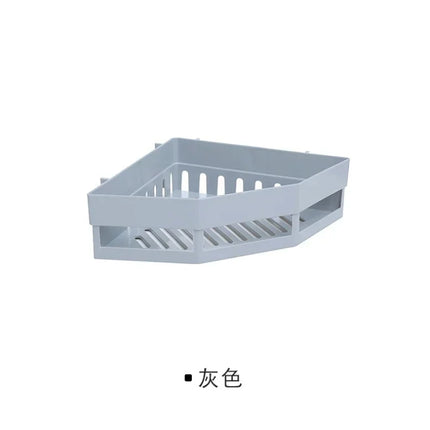 Bathroom Shelf Punch-free Wall Mounted Shampoo Storage Rack For Holder Square Aluminum Bath