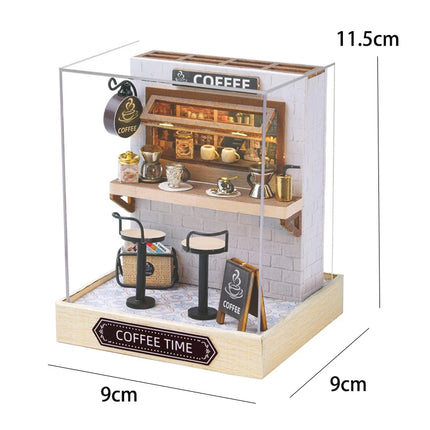Miniature Dollhouse Kit 3D Puzzle Furniture Assembly Model Doll House education,