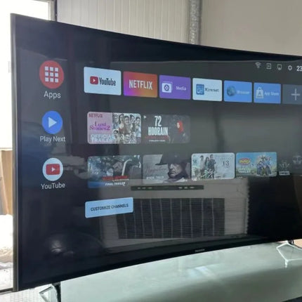 Wholesale LED TV Curved Screen 55 Inch Metal Frame Smart Android LCD TV Ultra HD 4K Smart Television