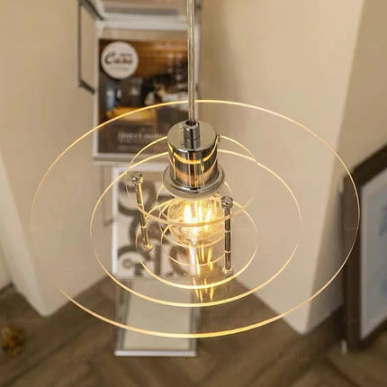 Mid-Ancient Chandelier Restaurant Simple Bar Bedside Study Island Table Exhibition Hall Nordic Creative Ufo Lamp